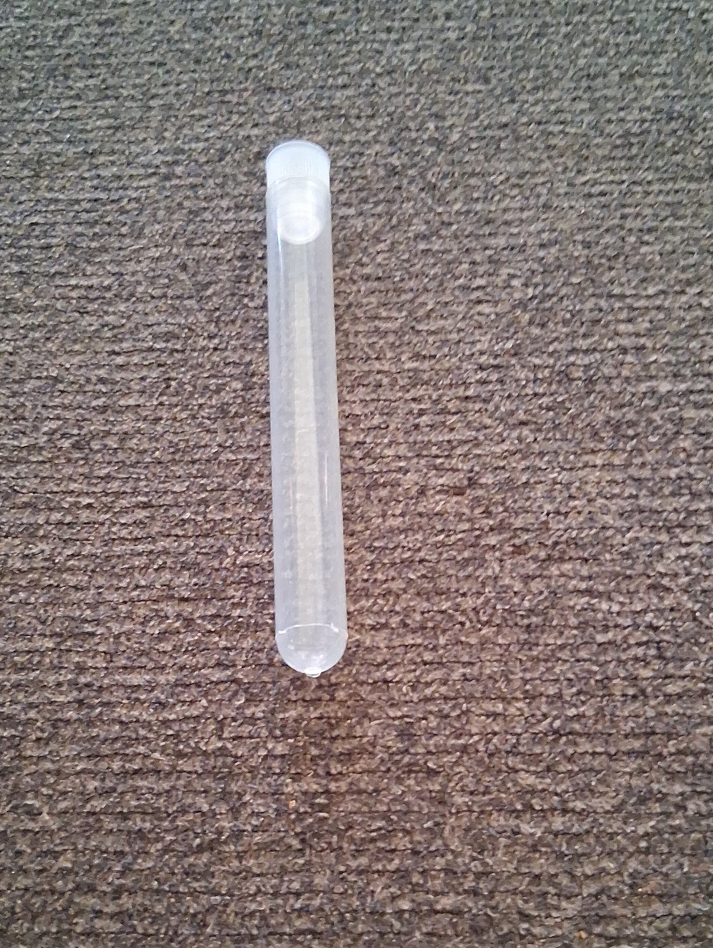 Vials Plastic Approx Set Of 50 With Caps & Holder